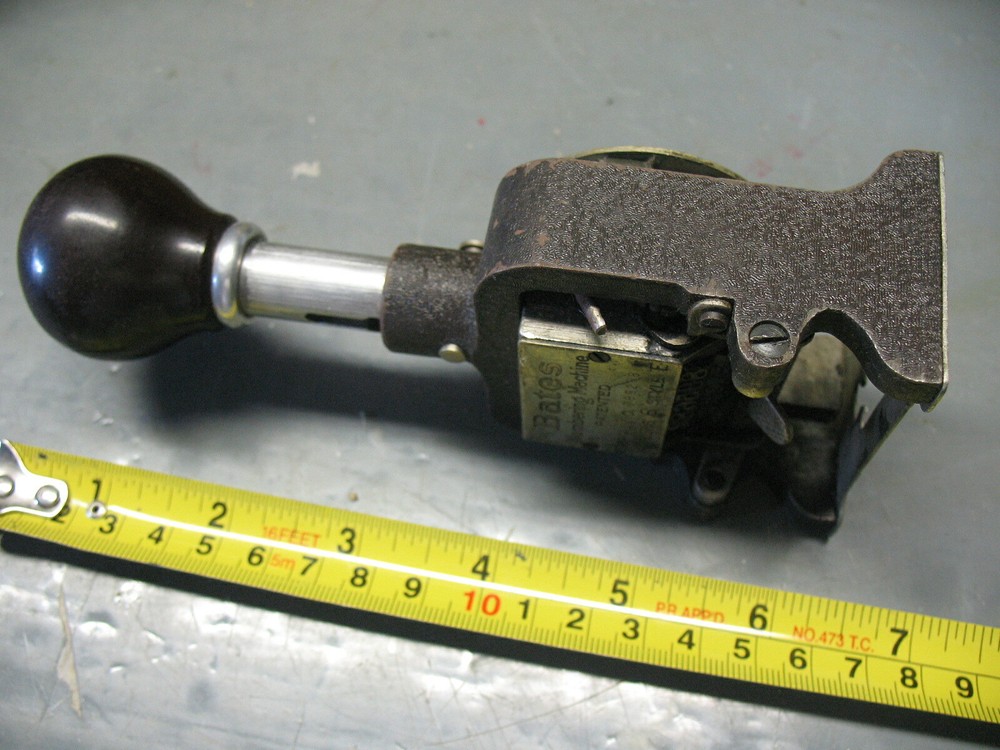 BATES NUMBERING MACHINE 6 WHEELS STYLE E CRINKLE FINISH