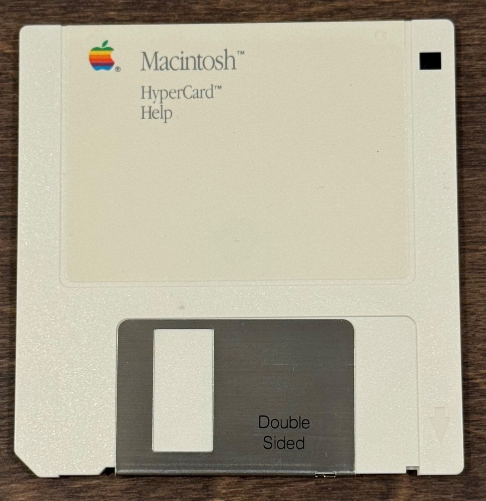 (3) Macintosh Apple HyperCard Disks Vintage Software 1987