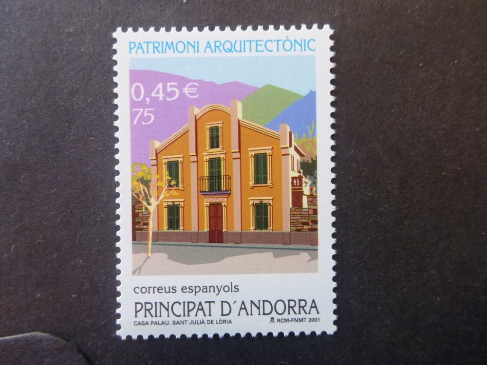ANDORRA SPAIN 2001 Architecture Mint Stamp
