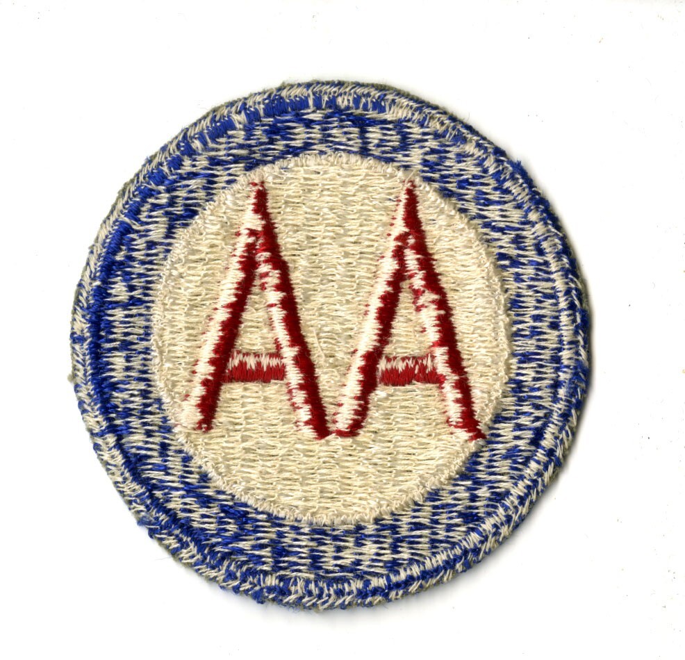 Antiaircraft Command White Back Patch WWII Vintage