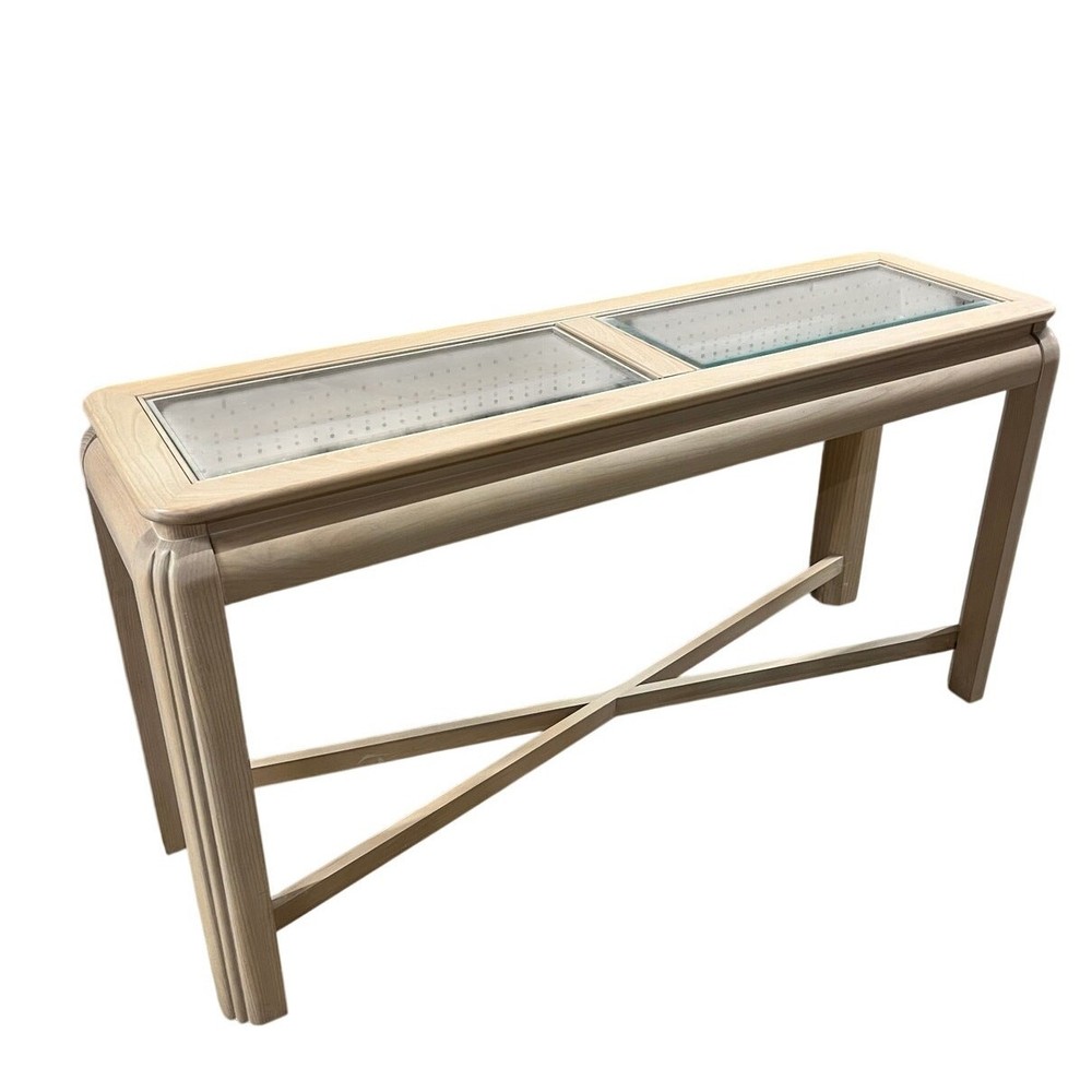 Hammary Acclaim Glass Top Console Table