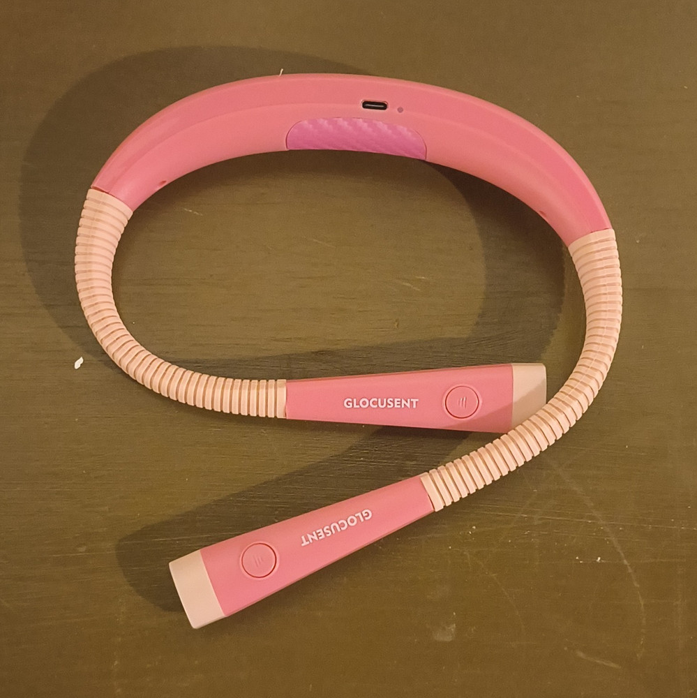 Glocusent Pink USB LED Book Light Adjustable Flexible Portable White Light