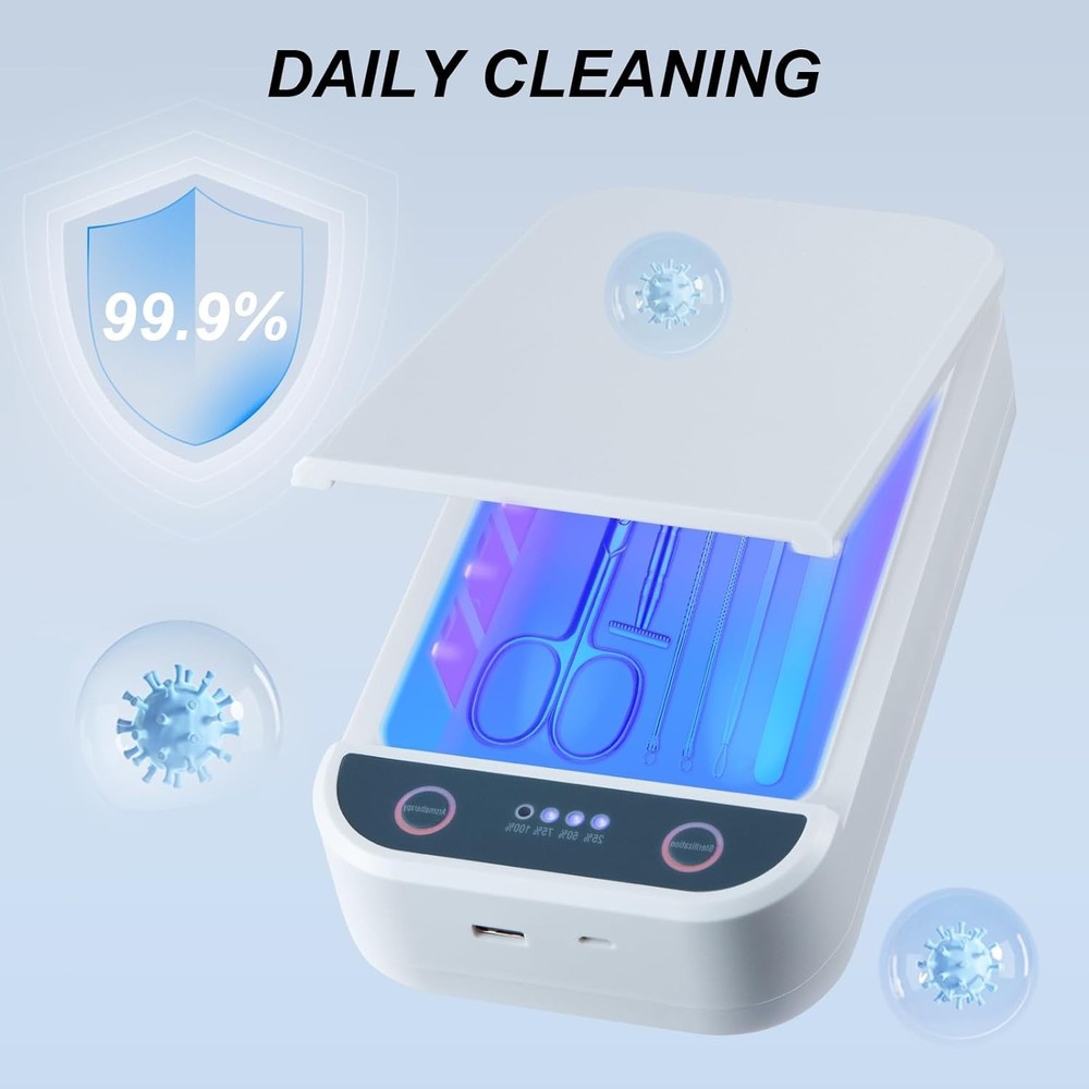 Efficient Nail Tool and Personal Item Sterilizer - Portable & Fast 5-Minute Use