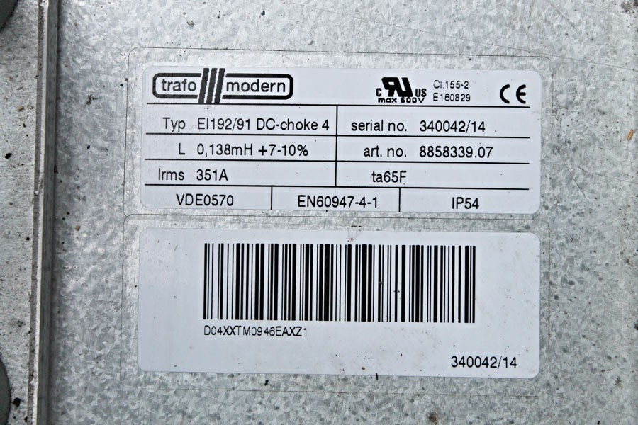 Transformer Modern EI192/91 DC Choke 4 Transformer