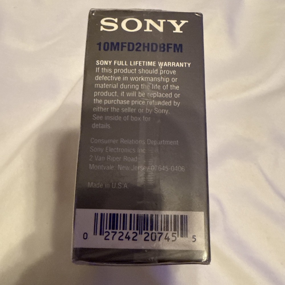 Sony Mac Formatted 2HD 3.5” Micro Floppy Disk Double Sided High Density 10 Pack