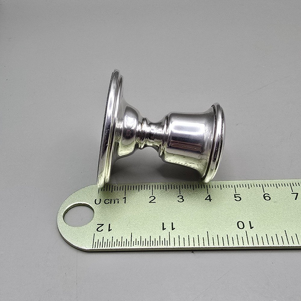 Tiny Sterling Silver Filled Candlestick by W S Birmingham 1988