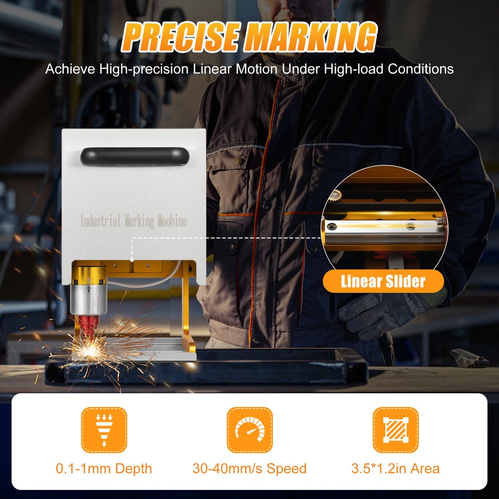 Portable Dot Peen Marking Machine Metal VIN Code Engraving Printer Touch Screen