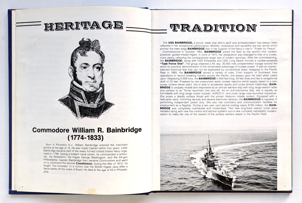 USS BAINBRIDGE CGN-25 1981 WESTPAC CRUISE BOOK