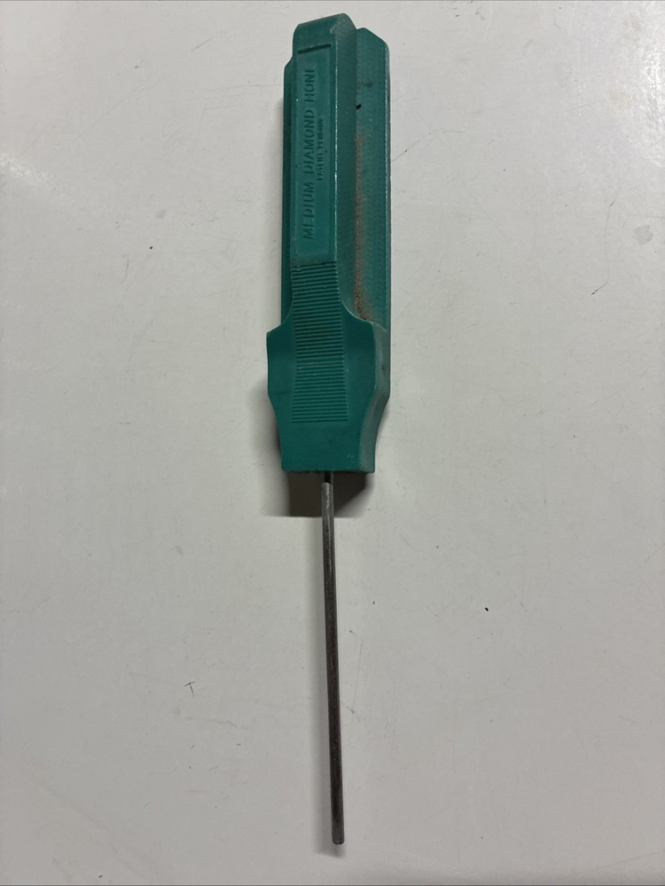 Gatco Medium Diamond Sharpening Hone GTC16002 Green ABS handle.