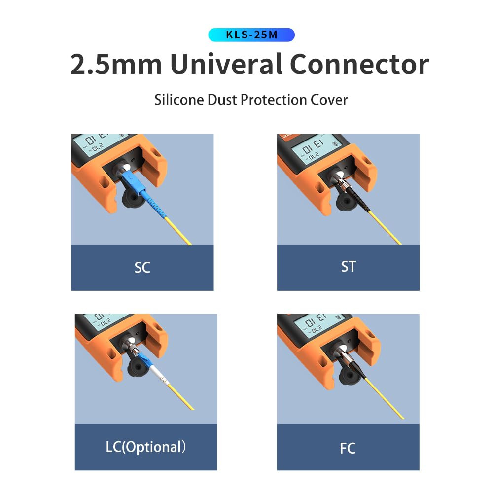 Compact Fiber Optic Light Source KLS-25M with Universal Interface & Case