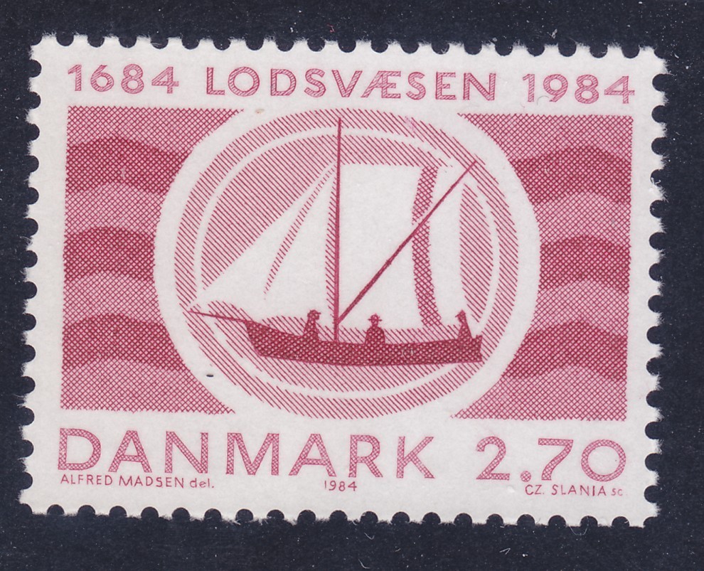 Denmark 752 MNH 1984 Pilotage Service - 300th Anniversary Issue VF