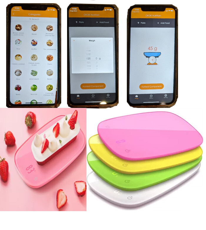 Nutrition Food Scale Smart Digital Kitchen App-Enabled iPhone