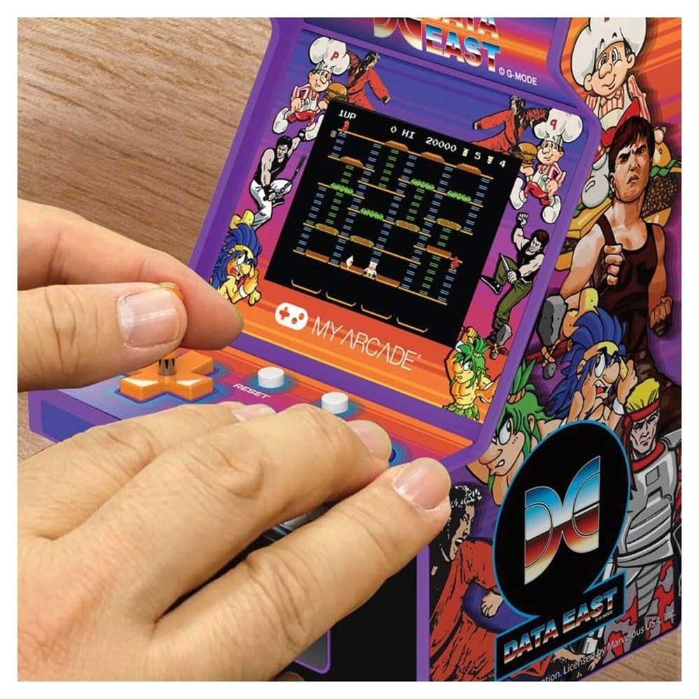 My Arcade Data East Hits Micro Player: 6.8" Fully Playable Mini Arcade Machin...