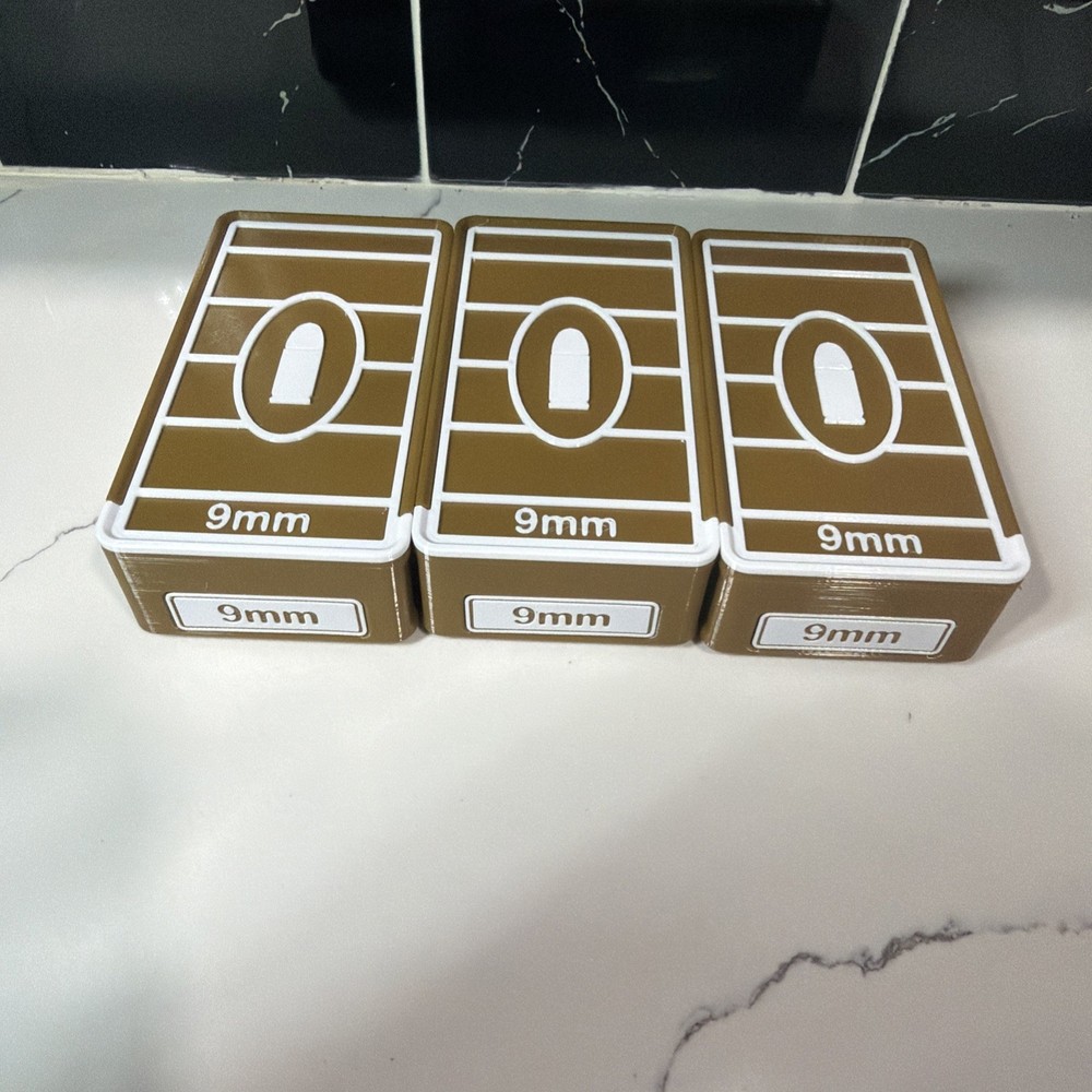 Stackable 9mm  Ammo Box 50rd Capacity (3 Pack)