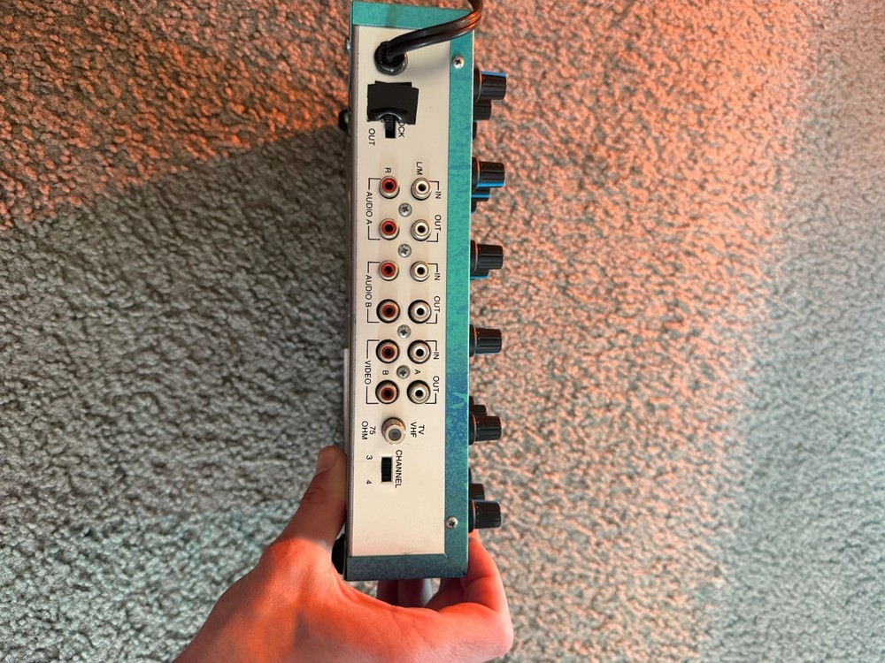 Tachyons+ Psychenizer Analog Video Glitch Editor. Great condition. Blue/green