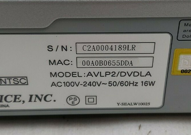 I-O DATA Avel Link AVLP2 DVDLA DVD Player EB-3710