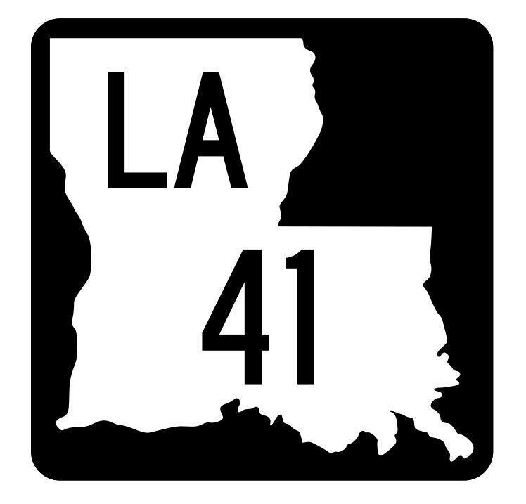 Louisiana State Highway 41 Sticker Decal