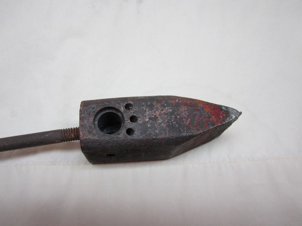 Vintage Soldering Iron Copper Head Wood Handle Blacksmith Tool