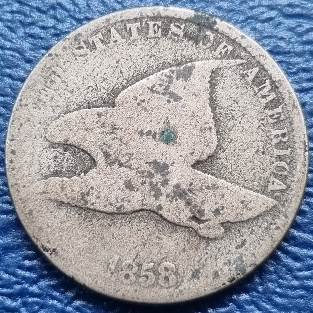 1858 Flying Eagle Cent 1c Circulated #72936