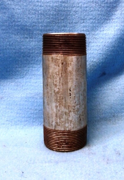 GALVANIZED PIPE NIPPLE, 2" X 6", SCH 40