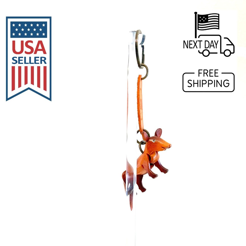 Fox Handmade Leather Keyring