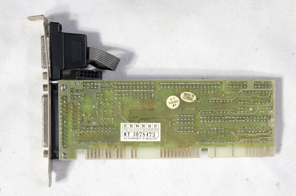 Vintage Generic IDE floppy game serial parallel adapter ISAC11