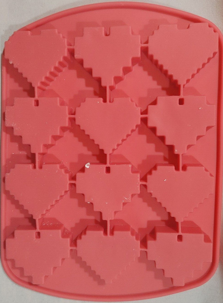Soap Mold - Pixelated Hearts