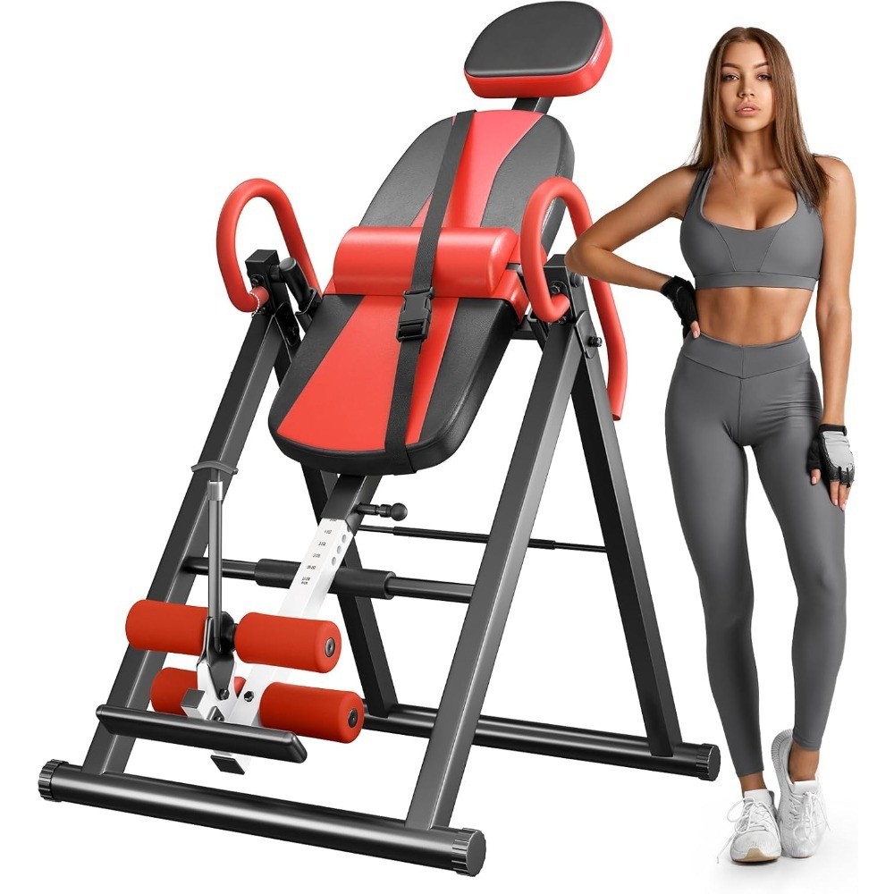Gravity Inversion Table for Back Pain Relief with Lumbar Support Easy to