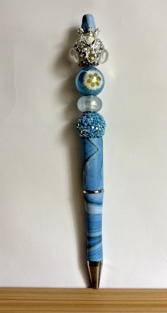 6 Handcrafted FANCY Beaded Pens