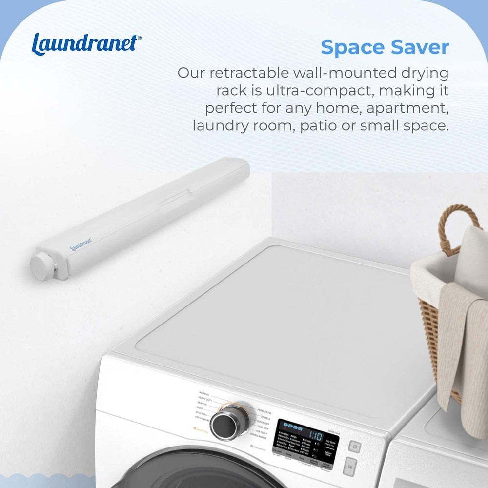 Retractable Clothes Drying Rack - Flat Hanging Mesh Drying for Delicate Cloth...