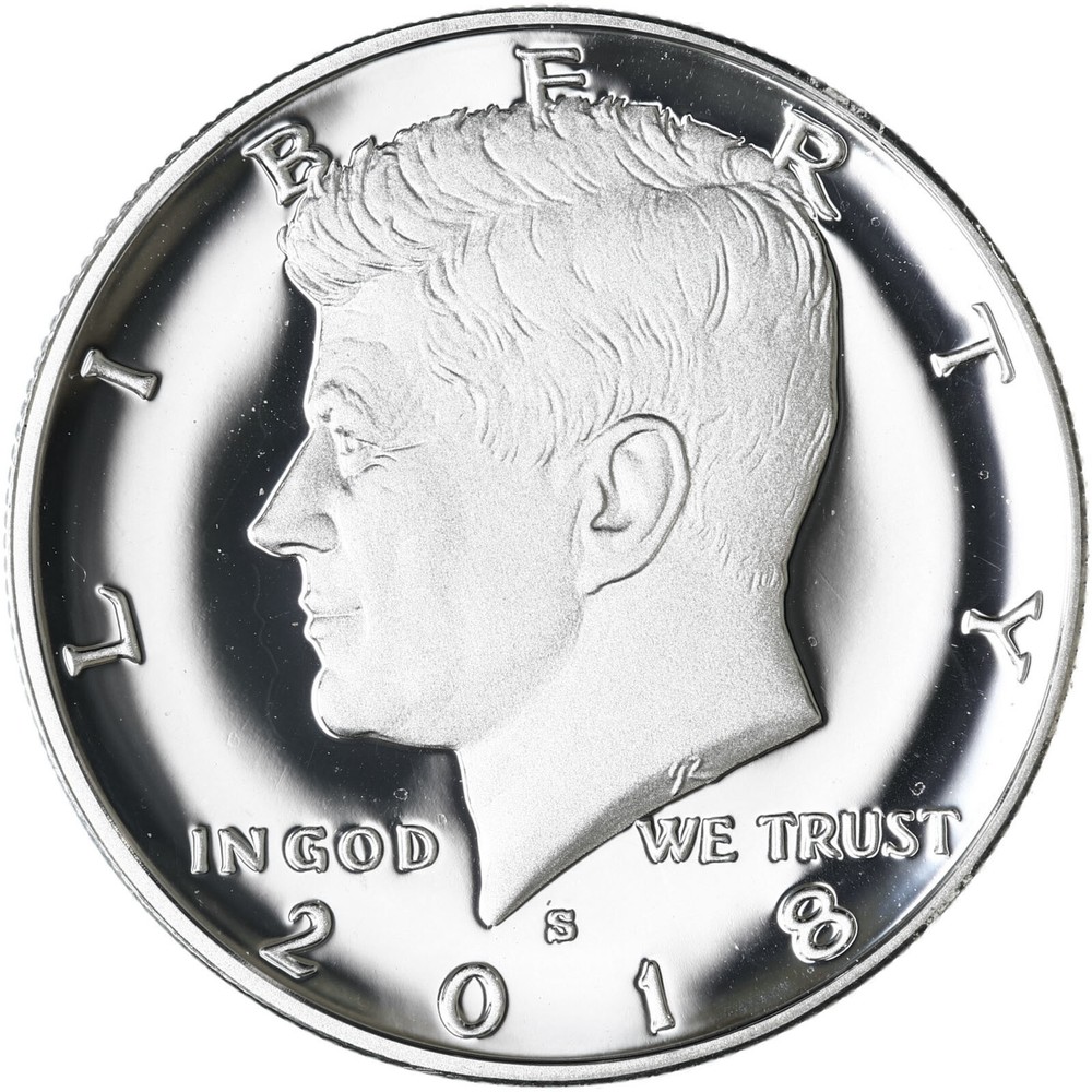 2018 S Kennedy Half Dollar Gem DCam Proof 90% Silver