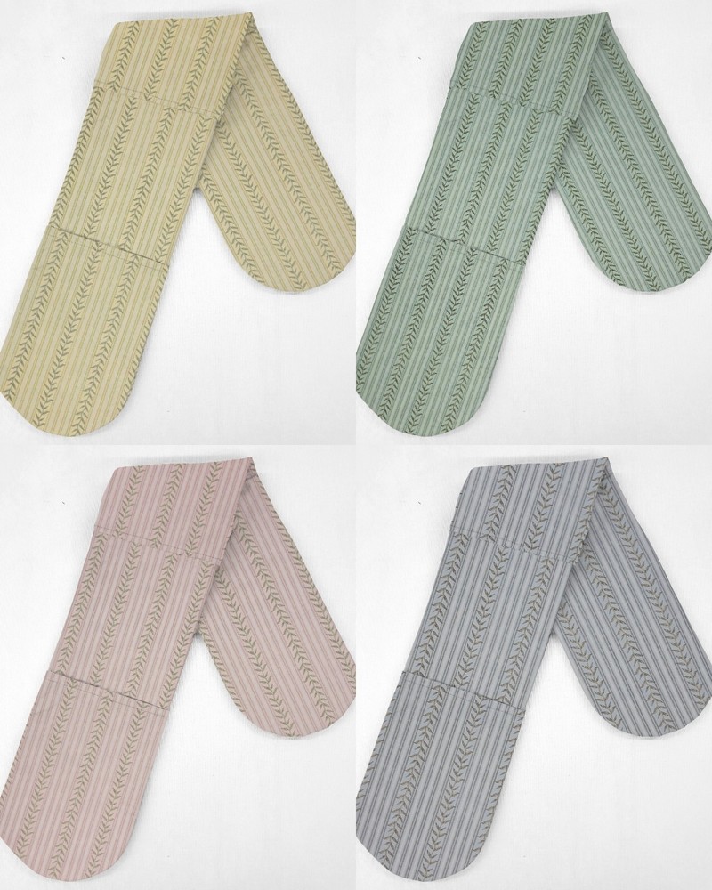 Striped Vines Double Oven Mitt (4 Colors Available)