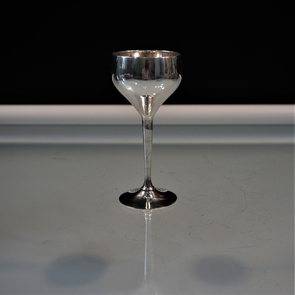 Vintage Cordial Cup Silverplated Liqueurs Glass 5"