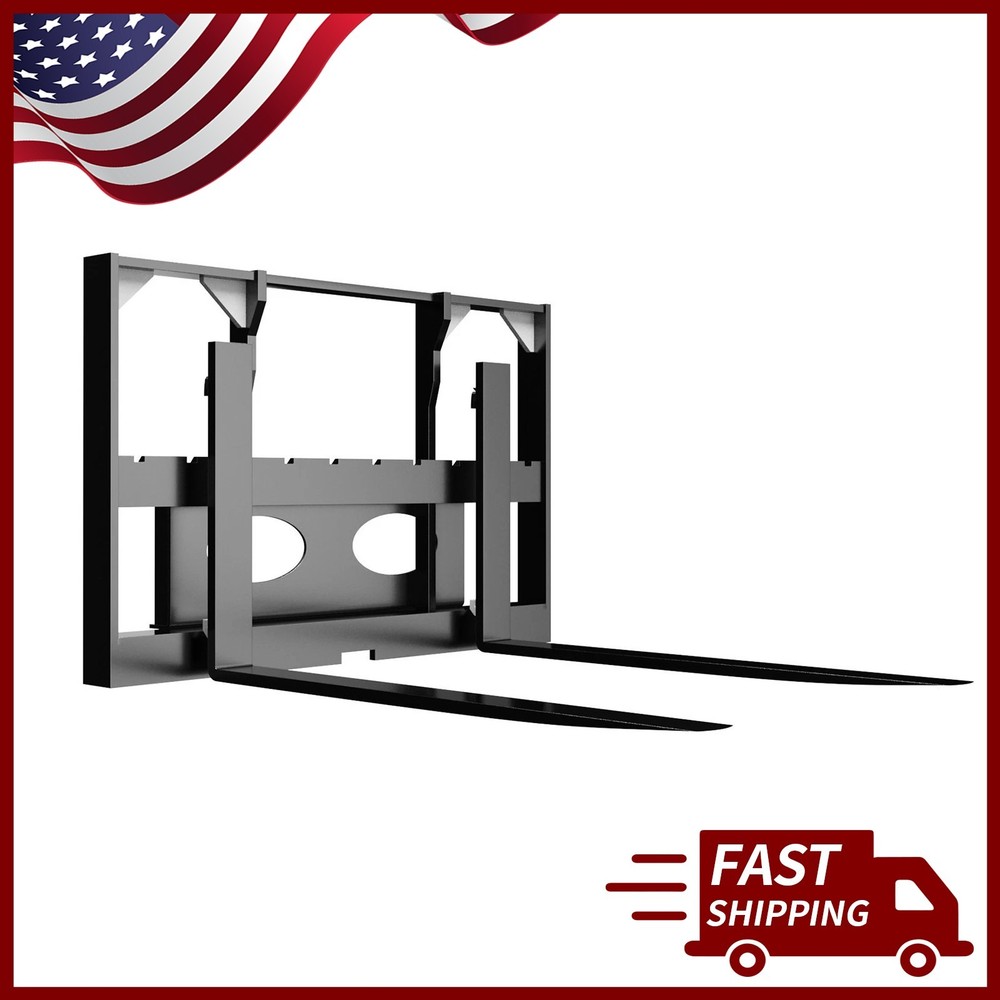 40'' Pallet Forklift Fork Mini Skid Steer Loader Attachment  FREE SHIPPING