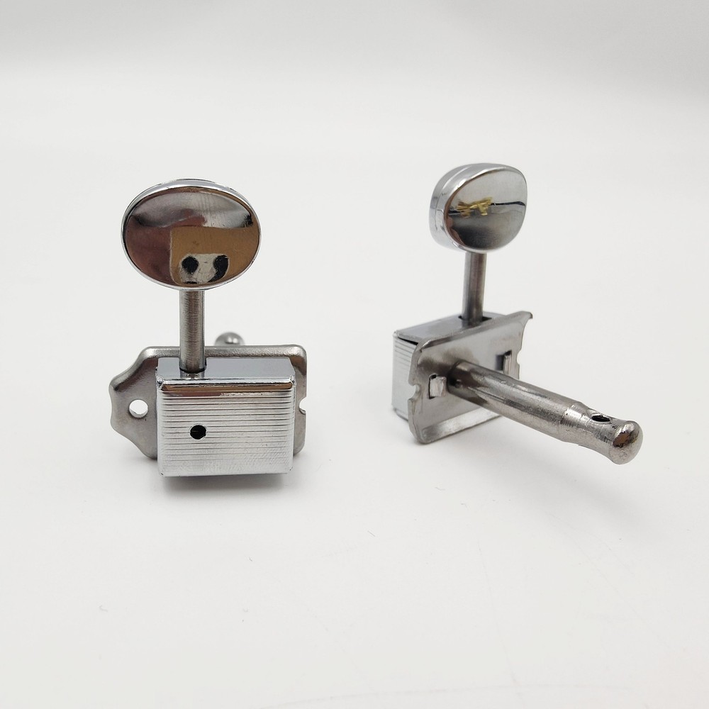 Chrome 6R Inline Guitar String Tuning Pegs Machine Head for Strat ST Tele TL