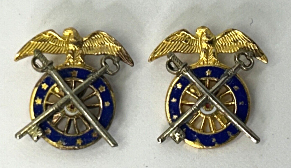 US Army Quartermaster Officer Collar Pins