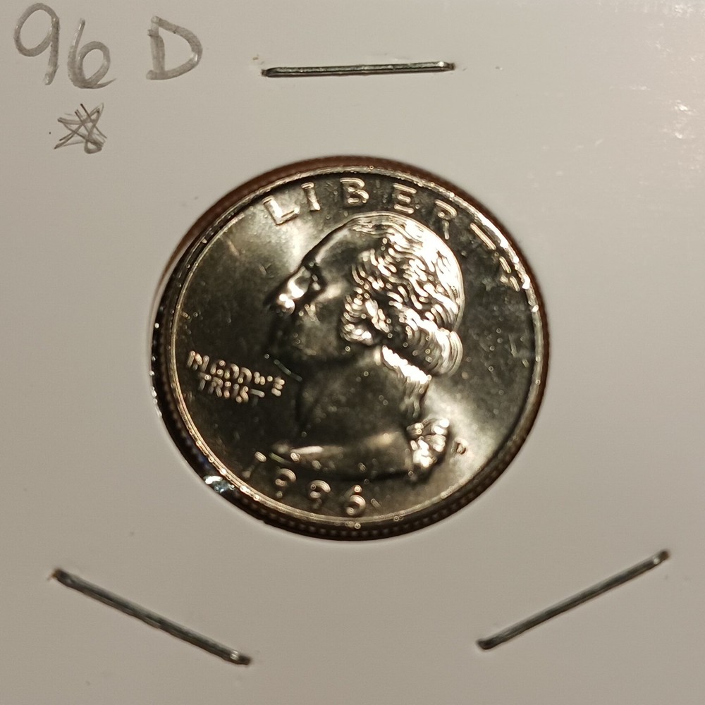 1996 D Washington Quarter BU