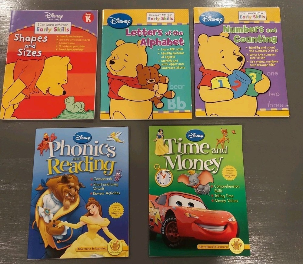 Disney Early Learning Bundle, 5 Booklets