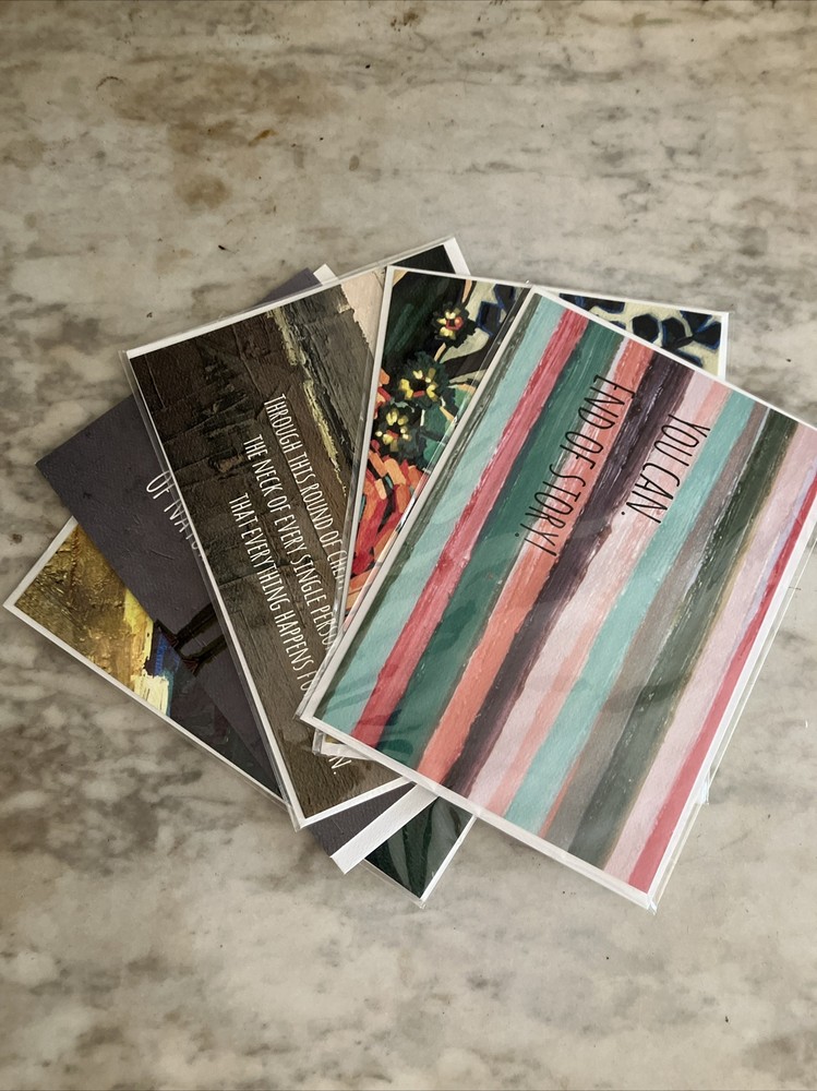 5 Different Inspirational  Positive Affirmation Stationary Blank Inside