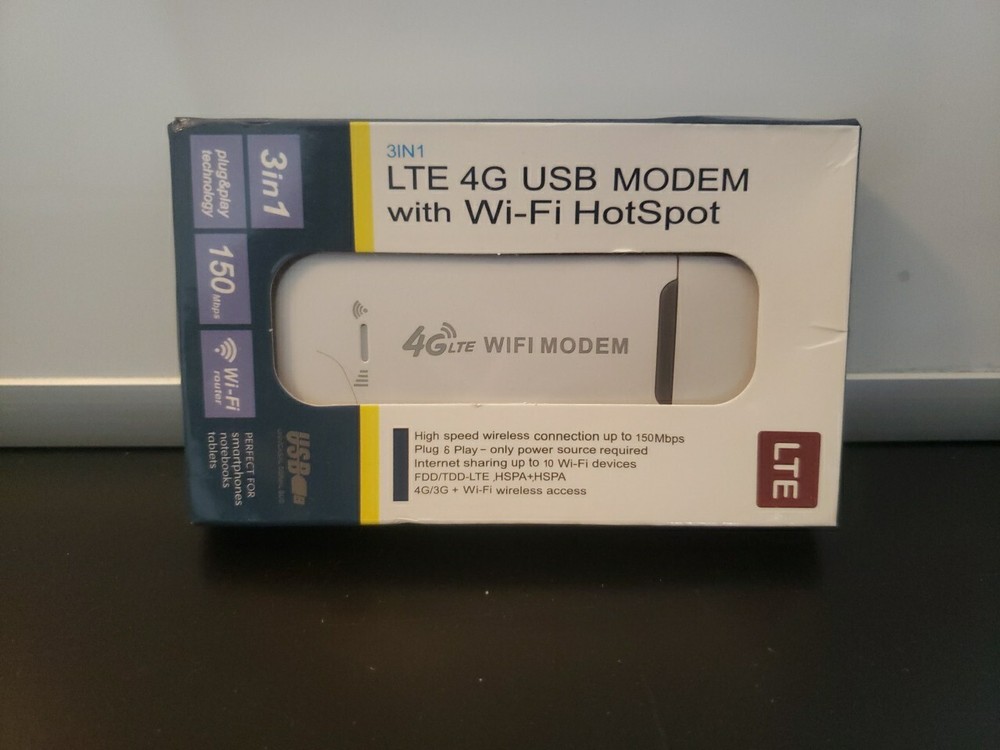 USB LTE 4G Modem With WiFi Hotspot Wireless Internet Key Read