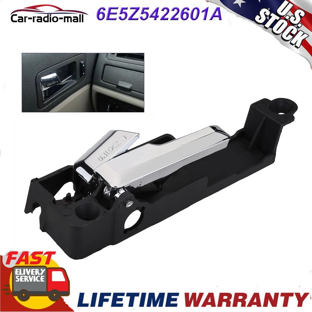 FRONT INNER INSIDE DOOR HANDLE CHROME LEFT DRIVER SIDE FOR FORD FUSION 2006-2012