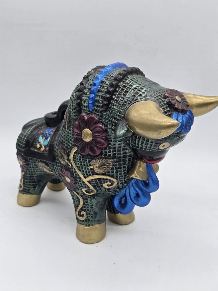 Pucara Bull–Peruvian HandPainted Ceramic Decor – Prosperity & Protection