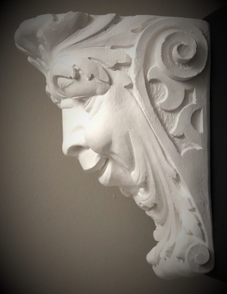 FAT CHEEKS WALL CORBEL BRACKET SHELF ARCHITECTURAL ACCENT HOME DECOR