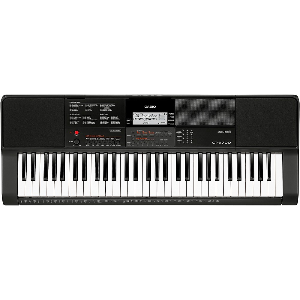 Casio CT-X700 61-Key Arranger Essentials Bundle Black