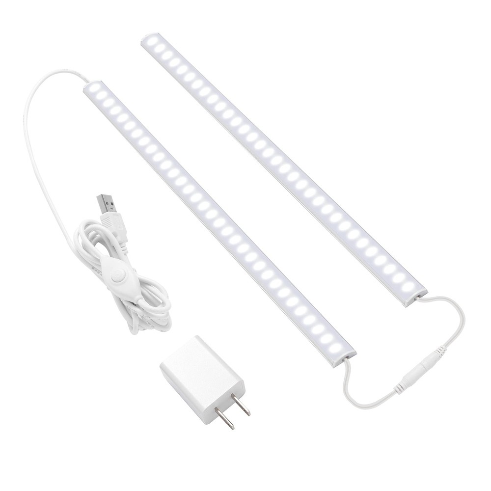 Under Cabinet Lighting Dimmable Closet Light Cold White 12 in 2 Pcs