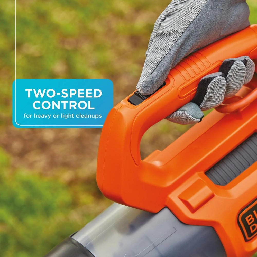 BLACK+DECKER Leaf Blower, Axial, 9-Amp - BEBL750