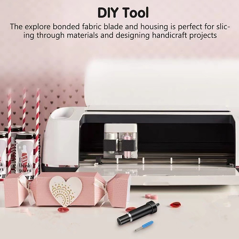 4pc 30/45/60° Replacement Deep Cut Blade w/Housing Holder for Cricut Explore