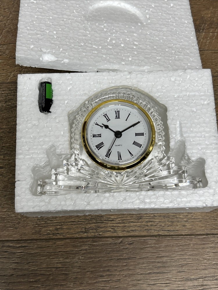Lead Crystal Glass Clock