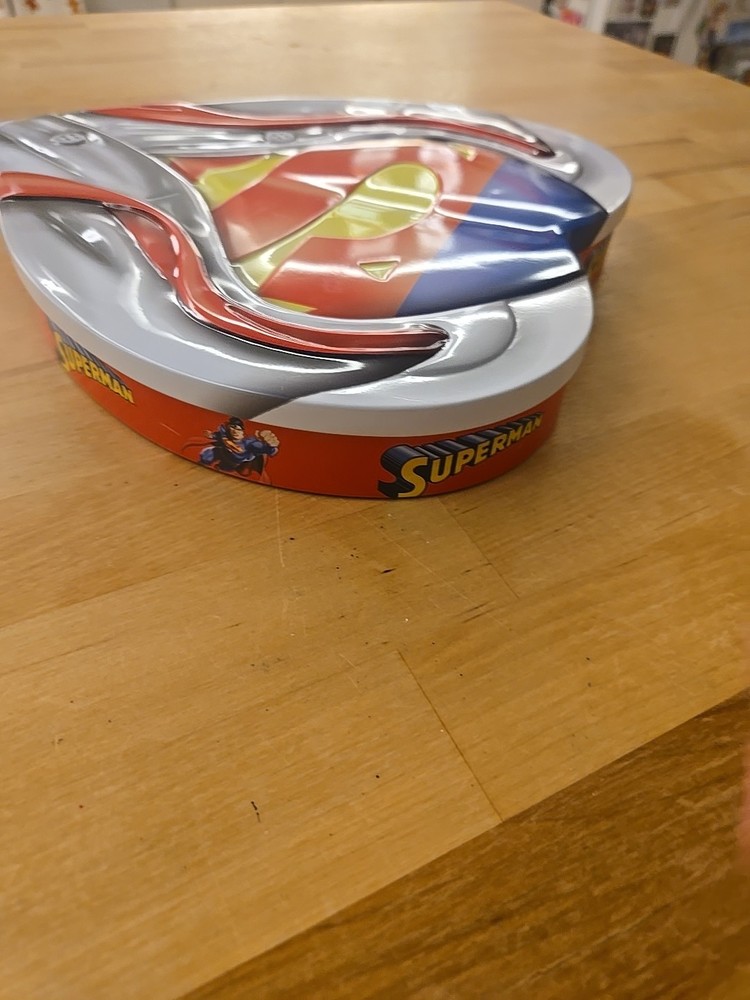 Clark Kent Superman Container DC Comics Heart Shaped Tin Only