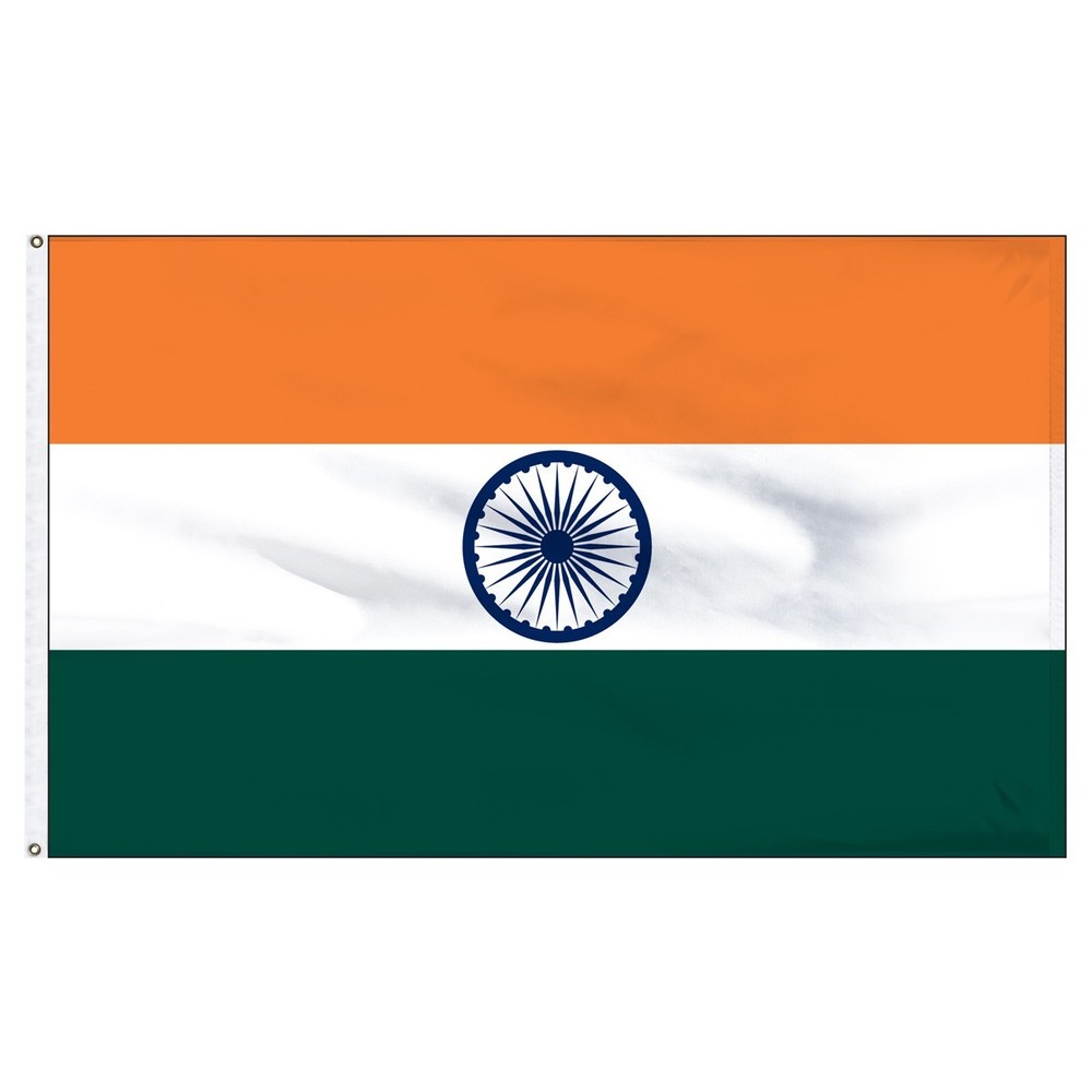 INDIA FLAG NEW BANNER 3'x5'